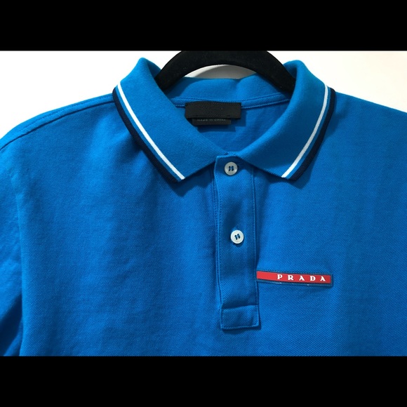 PRADA POLO BLUE XL NEVER WORN ORIGINALY $425 - Picture 4 of 7